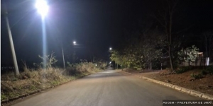 Município amplia rede e instalação de iluminação pública 