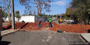 Início das obras de ampliação da drenagem pluvial no Primavera 5